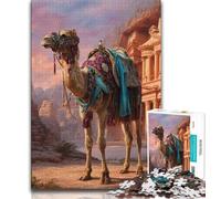 1000 Piece Jigsaw Puzzles for Adults Animal Camel Teenager Jigsaw,Family Entertainment Toys with Matching Poster And Trivia Sheet (size 38x26cm)
