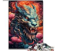 1000 Piece Jigsaw Puzzles for Adults Animal Colourful Dragon Jigsaw Made of Wood,Relaxing Entertainment, Home Decor 1000pcs(50x75cm)