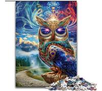 1000 Piece Jigsaw Puzzles for Adults Animal Fantasy Owl, Help The Brain Exercise Addictive Toys to Cultivate Patience Enhance Memory (Size 26x38cm)