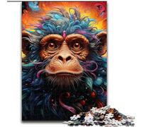 1000 Piece Jigsaw Puzzles for Adults Animal Gorillas Jigsaw Puzzles DIY Decoration, Brain Challenge, for Adult, Family, size 50x75cm