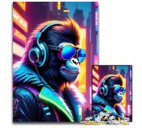 1000 Piece Jigsaw Puzzles for Adults Animal Neon Puzzles for Adults Challenging Brain Teaser Family Activity Home Decor 1000 PCS(75x50cm)