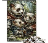 1000 Piece Jigsaw Puzzles for Adults Animal Panda Art Jigsaw for Family Fun Perfect for Holidays, Interactive Game Nights (size 26x38cm)
