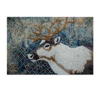 1000 Piece Jigsaw Puzzles for Adults, Animal Puzzles for Adults, Gift for Women, Men, Christmas, Family Wooden Puzzle Educational Games, Challenging Adult Jigsaws, Box Packaging, Deer Pattern, Z-75