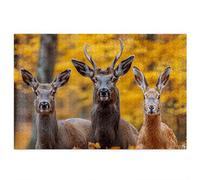 1000 Piece Jigsaw Puzzles for Adults, Animal Puzzles for Adults, Gift for Women, Men, Christmas, Family Wooden Puzzle Educational Games, Challenging Adult Jigsaws, Box Packaging, Deer Pattern, T-39