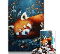 1000 Piece Jigsaw Puzzles for Adults Animal Red Panda Adult Puzzles,Stress Reliever Staycation Kill Time Home Decoration Toys 26x38cm