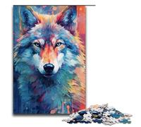 1000 Piece Jigsaw Puzzles for Adults Animal Wolf Colour Puzzle Hands-on Game 1000 PCS(75x50cm)