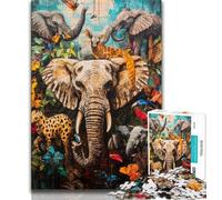 1000 Piece Jigsaw Puzzles for Adults Animal World 1000 Piece Jigsaw,Fun Activity for Home, Rainy Days Toys, Birthday Gifts 26x38cm