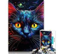 1000 Piece Jigsaw Puzzles for Adults Animals Cats Teenager Jigsaw,Family Entertainment Toys with Matching Poster And Trivia Sheet (size 75x50cm)