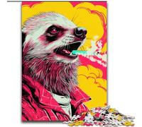 1000 Piece Jigsaw Puzzles for Adults Animals Honey Badger Puzzle Family Interactive Game, DIY Home Decor Brain Challenge Gift (size : 26x38cm)