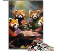 1000 Piece Jigsaw Puzzles for Adults Animals Playing Poker Puzzle for Teenagers, Couples, And Friends for Birthdays, Christmas (size : 50x75cm)