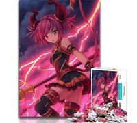 1000 Piece Jigsaw Puzzles for Adults Anime Demon Girl, Stress Reliever Staycation Kill Time,Educational Game for Birthday, Chrismas for And Age 14 38x26cm