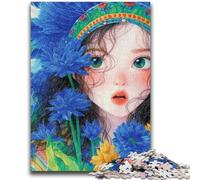 1000 Piece Jigsaw Puzzles for Adults Anime Girl Game Toys Every Piece Is Unique - Challenging Family Fun Game 50x75cm