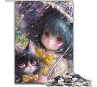 1000 Piece Jigsaw Puzzles for Adults Anime Girl Wizard Impossible Jigsaw Puzzles for Adults 26X38CM Ideal DIY Decor & Brain Teaser Gift