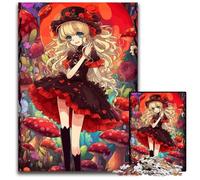 1000 Piece Jigsaw Puzzles for Adults Anime Mushroom Girl Puzzles for Adults Challenging Brain Teaser Family Activity Home Decor 1000 PCS(75x50cm)