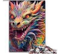 1000 Piece Jigsaw Puzzles for Adults Art Flying Dragons Jigsaw Family Fun Activity, Brain Challenge, for Teenager (size : 50x75cm)