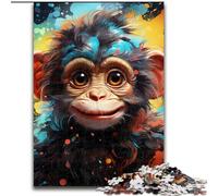 1000 Piece Jigsaw Puzzles for Adults Art Monkey Difficult Puzzles for Adults size 50x75cm Ideal for Teenagers & Collectors, Travel Gift, Family Activity