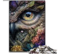 1000 Piece Jigsaw Puzzles for Adults Art Owl Face Jigsaw Interactive Family Game, Ideal, Family Activity Game (size : 26x38cm)