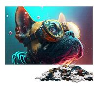 1000 Piece Jigsaw Puzzles For Adults Art Pet Dogs Puzzles for Adults & Kids Wooden Jigsaw Great Gift 1000 PCS(75x50cm)