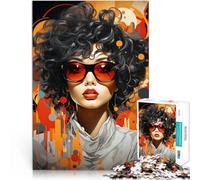 1000 Piece Jigsaw Puzzles for Adults Art woman Made of cardboard for and from 14 years and over Each piece is unique - Fun and challenging game for the whole ideas。size：26x38cm