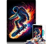 1000 Piece Jigsaw Puzzles for Adults Astro on Fire Teenager Jigsaw,Family Entertainment Toys with Matching Poster And Trivia Sheet (size 38x26cm)