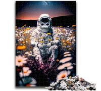 1000 Piece Jigsaw Puzzles for Adults Astronaut And Flower Educational Family Game Wall Decoration Unique Birthday And Xmas Gifts 38x26cm