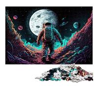 1000 Piece Jigsaw Puzzles for Adults Astronaut cardboard Puzzles High-Difficulty Brain Teaser for Teenagers 26X38CM/10.23x14.96inch