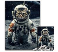 1000 Piece Jigsaw Puzzles for Adults Astronaut Cat Jigsaw Puazzles for Adults for Birthdays Holidays Best for Christmas 1000 PCS(38x26cm)