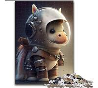 1000 Piece Jigsaw Puzzles for Adults Astronaut Space Horse Pony cardboard Jigsaw Puzzles size 26x38cm Challenging DIY Brain Teaser, Perfect Family Game Or Decorative Gift