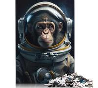 1000 Piece Jigsaw Puzzles for Adults Astronaut Space Monkey Jigsaw Puzzle Children Wooden Puzzles Family Entertainment Toys 1000pcs (75x50cm)