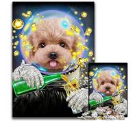 1000 Piece Jigsaw Puzzles for Adults Astronaut Toy Poodle Difficult Puzzles for Adults Brain Challenge for Teenagers & Home Decor 1000 PCS(75x50cm)