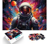 1000 Piece Jigsaw Puzzles for Adults astronauts on planets Jigsaw for Gifts 26x38cm is ideal as gifts for the whole family