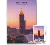 1000 Piece Jigsaw Puzzles for Adults Atlanta Unique Challenge Game Analysis And Logic Birthday Gifts Size 38x52cm