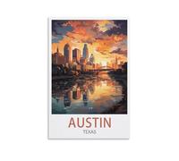 1000 Piece Jigsaw Puzzles for Adults Austin Texas Jigsaw Adult Decompression Game Puzzle Students Toys for Children Christmas Birthday Gifts 52x38cm