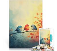 1000 Piece Jigsaw Puzzles for Adults Autumn Bird Trio Herausforderndes Spiel Wanddekoration Einzigartige Geburtstags- und Weihnachtsgeschenke52x38cm