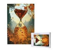 1000 Piece Jigsaw Puzzles for Adults Autumn Jigsaw Comes with Packaging Box and Reference Pictures, Fun and Joyful Family Entertainment Games, Challenging Adult Puzzles Gifts Home Decor Leaves M-1686