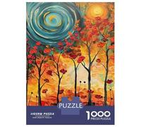 1000 Piece Jigsaw Puzzles for Adults Autumn Trees Painting Art Print Puzzles for Adults Anti-Stress Toys Analysis And Logic Difficult And Challenge 38x26cm/1000pcs