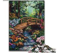 1000 Piece Jigsaw Puzzles for Adults Autumn Wooden Bridge, Educational Games Home Decoration Is Ideal As A Gift for The Whole Family (Size 26x38cm)