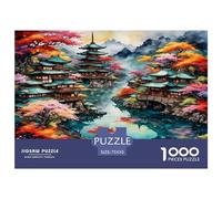 1000 Piece Jigsaw Puzzles for Adults Autumnal Japan Jigsaw Puzzle Children Wooden Puzzles Family Entertainment Toys 1000pcs (75x50cm)