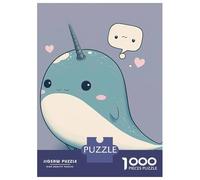 1000 Piece Jigsaw Puzzles for Adults Baby Whale Cute Adult Puzzles Hands-on Game Stress Reliever Difficult And Challenge 38x26cm/1000pcs