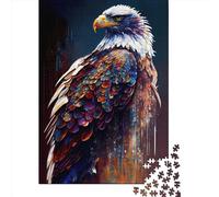 1000 Piece Jigsaw Puzzles for Adults Bald Eagle Ink Painting Jigsaw Puzzle Adult Wooden Puzzles Family Entertainment Toys 1000pcs (75x50cm)