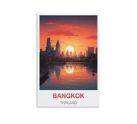 1000 Piece Jigsaw Puzzles for Adults，Bangkok Thailand Posters 1000 Piece Puzzle Educational Games Home Decoration Puzzle 52x38cm
