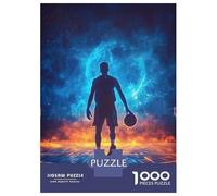 1000 Piece Jigsaw Puzzles for Adults Basketball Colorful Sports Jigsaws for Adults Brain Teaser Game Stress Reliever for Is Ideal As A Gift 52x38cm/1000pcs