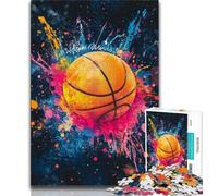 1000 Piece Jigsaw Puzzles for Adults Basketball Shooting Adult Puzzles,Stress Reliever Staycation Kill Time Home Decoration Toys 26x38cm