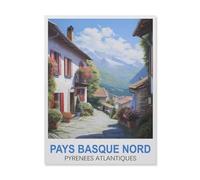 1000 Piece Jigsaw Puzzles for Adults，Basque Country Atlantic Pyrenees，Classic Puzzle Difficult Puzzle Fun Creative DIY Toys Gifts for Girls And Boys, Family Games（75x50cm）-GM86