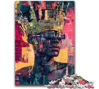 1000 Piece Jigsaw Puzzles for Adults Basquiat-style Crown Learning Educational Toys Family Games Enhance Love between Couples 26x38cm