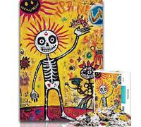 1000 Piece Jigsaw Puzzles for Adults Basquiat-style,Educational Family Game Wall Decoration Unique Birthday And Xmas Gifts (38x26cm)