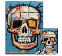 1000 Piece Jigsaw Puzzles for Adults Basquiat Style SkullJigsaw Puzzles for Adults for Teenager Families Perfect DIY Decor BrainTeasing Challenge 1000 PCS(75x50cm)