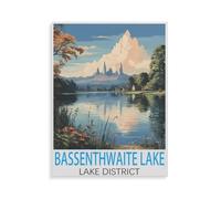 1000 Piece Jigsaw Puzzles for Adults，Bassenthwaite Lake Lake District，Classic Puzzle Difficult Puzzle Fun Creative DIY Toys Gifts for Girls And Boys, Family Games（38x26cm）-GZ87