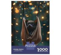 1000 Piece Jigsaw Puzzles for Adults Bat in A Hammock Jigsaw for Adults Fun Games Presents for Women Difficult And Challenge 38x26cm/1000pcs