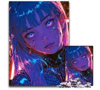 1000 Piece Jigsaw Puzzles for Adults Bathed in Neon Jigsaw Puzzles HighDifficulty Brain Teaser for Teenagers 1000 PCS(75x50cm)